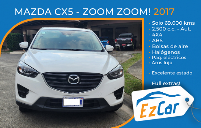 Mazda CX5 2017 - 4x4 solo 69.000 kms. ZOOM ZOOM!