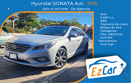 Hyundai SONATA Aut 2015 solo 41 mil kms